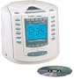 Timex T600W CD Stereo Clock Radio with Nature Sounds (White)