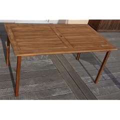Gartentisch Tisch CROSS, 72x150x85cm, Hartholz Akazie (wie Teak), wetterfest