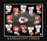 NFL Kansas City Chiefs Evolution of The Team Uniform Framed Photograph
