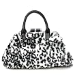 Snow Leopard Faur Fur Designer Inspired Satchel/Handbag - Colors Available