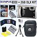 Olympus Stylus Tough 8000 12MP Digital Camera (Black) + 2GB Deluxe Accessory Kit