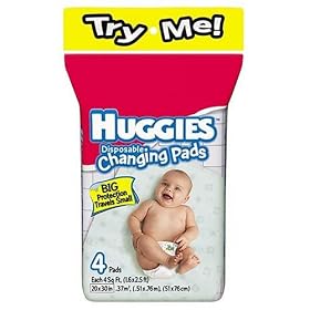 Huggies Disposable Changing Pads (4 Pads)