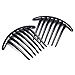 TOOGOO(R) 2pcs Hair Comb Pin Accessories Plastic Women Lady Fashion Black
