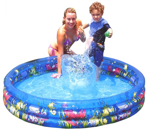 Childrens Toyshop  Toys : O'Blue PL-87143 - Three Ring Sealife Pool  5ft