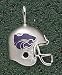 Kansas State Wildcats Enamel Power Cat Helmet Pendant - 14KT Gold Jewelry