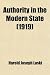 Search : Authority in the Modern State