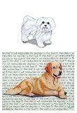 Maltese (Puppy Cut) Glass Cutting Board