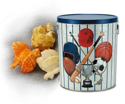 6.5 Gallon Caramel Popcorn with Spanish Peanuts Tin - Sports Galore by Catoctin Kettle Korn