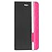 iPhone 6 Case - Poetic iPhone 6 Case [FlipBook Series] - [Lightweight] [Professional] PU Leather Protective Flip Cover Case for Apple iPhone 6 4.7 Black/Magenta (3 Year Manufacturer Warranty From Poetic)