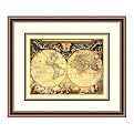 World Map Framed Art - 21.38x25.88"