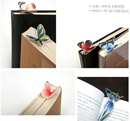Doboa 20 pcs Butterfly Bookmark Decoration