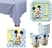 Baby Mickey Mouse 1st Birthday Party Pack Supplies for 16 Guests