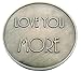 Love You More XO Pocket Token 1 1/4 Inch