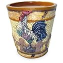Rooster Pot (Circular) 6.5"Dx6.5"H
