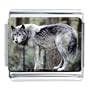 Standing Wolf Gift Photo Charm Italian