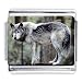 Standing Wolf Dogs Italian Charm