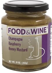 Food & Wine Magazine Champagne Raspberry Honey Mustard, 10-Ounce Jars (Pack of 6)