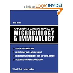 Click here to buy Appleton and Lange Review of Microbiology and Immunology by William W. Yotis and H. Harold Friedman.