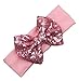 Onshine 6pcs Baby Sequins Headbands Glitter Bow Soft Headwrap Sparkle Headdress