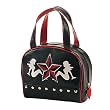 Black/Red Pu w/Nautical Star & Trucker Girls Bowling Bag