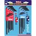 Eklind Tool Company 10222 22 Piece Combination Long Hex-L Key Set in Molded Plastic Holders