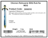 Review Excalibur  / Excalibur Chicken Rotisserie BBQ Rub, No MSG, 16-Ounce Units (Pack of 12)
