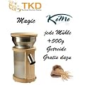 Getreidem�hle, Komo Magic, Korund Keramik Mahlsteine 75mm, ca. 100g/min Vollkornmehl, 250 Watt Starkere Industrie Motor, 70 db Leise bei feinem Dinkel, Getreidem�hlen Elektrisch