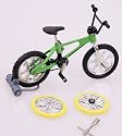 BMX Fingerbike in grün aus Metall