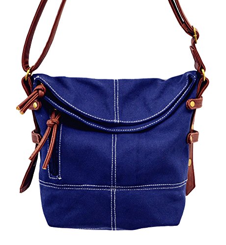 MOLLYGAN Retro Mori Girl Style Canvas Pony Cross-Body Shoulder Bag