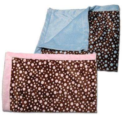 Bubble Dots Blanket in Pink Brown product image