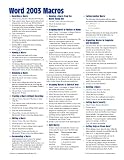Microsoft Word 2003 Macros & Templates Quick Reference Guide (Cheat Sheet of Instructions, Tips & Shortcuts - Laminated)