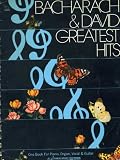 Bacharach and David - One Book For Piano, Organ, Vocal, Guitar.