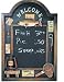 Fishing Theme Welcome Chalkboard (Raised Fishing Accents) 21.5-inch
