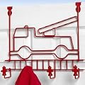 4-Hook Red Fire Truck With Red Hydrant