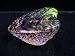 Grape Bijou Glass Swirl Heart