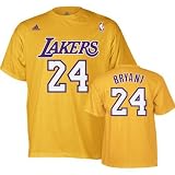 Kobe Bryant Los Angeles Lakers Gold Jersey Name And Number T-Shirt