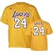 Kobe Bryant Los Angeles Lakers Gold Jersey Name And Number T-Shirt