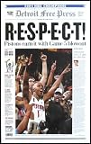 Detroit Pistons - Respect - NBA Champs 2003-04 - Wood Mounted Poster Print