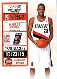 2010 11 Playoff Contenders Plates & Patches Basketball Card # 22 Marcus Camby Portland Trail Blazers In a Protective Screwdown Display Case!