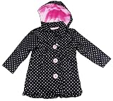Pink Platinum Toddler Girls 2-6X Sarah Printed Trench Black Jacket