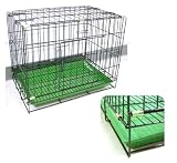 Folding Metal Dog Cat Crate Cage Kennel, 2 Doors, 36 X 24 X 27