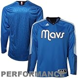 Adidas Dallas Mavericks On-Court Long Sleeve Shooting Shirt Small