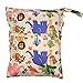 Damero Cute Travel Baby Wet and Dry Cloth Diaper Organizer Bag (Medium, Animals)