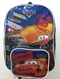 Disney's Cars - School Supplies - 16 In Blue Backpack with Lunch Kit