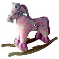 Trademark Plush Rocking Pony with Sound- Pink
