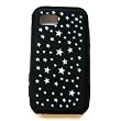 Samsung Eternity A867 A-867 AT&T Laser Skin Case Rubber Silicone Protector Image Cover "Twinkle Stars Pattern" Design