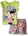 Disney Baby Girls' Minnie Mouse Woven Short Set with Fashion Top