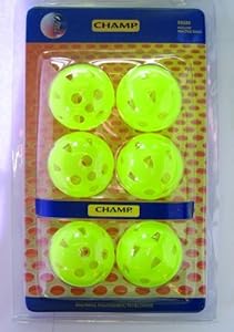 Osg Men's Pack Of 6 Airflow Perforated Golf Balls Indoor Practice