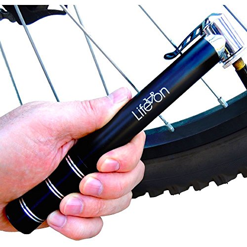 Life on Bicycle Mini Bicycle Hand Pump compatible with Presta and Schrader Valves