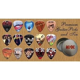 AC/DC - Boite Rangement pour M�diator + Pack de 15 M�diators Premium (G)